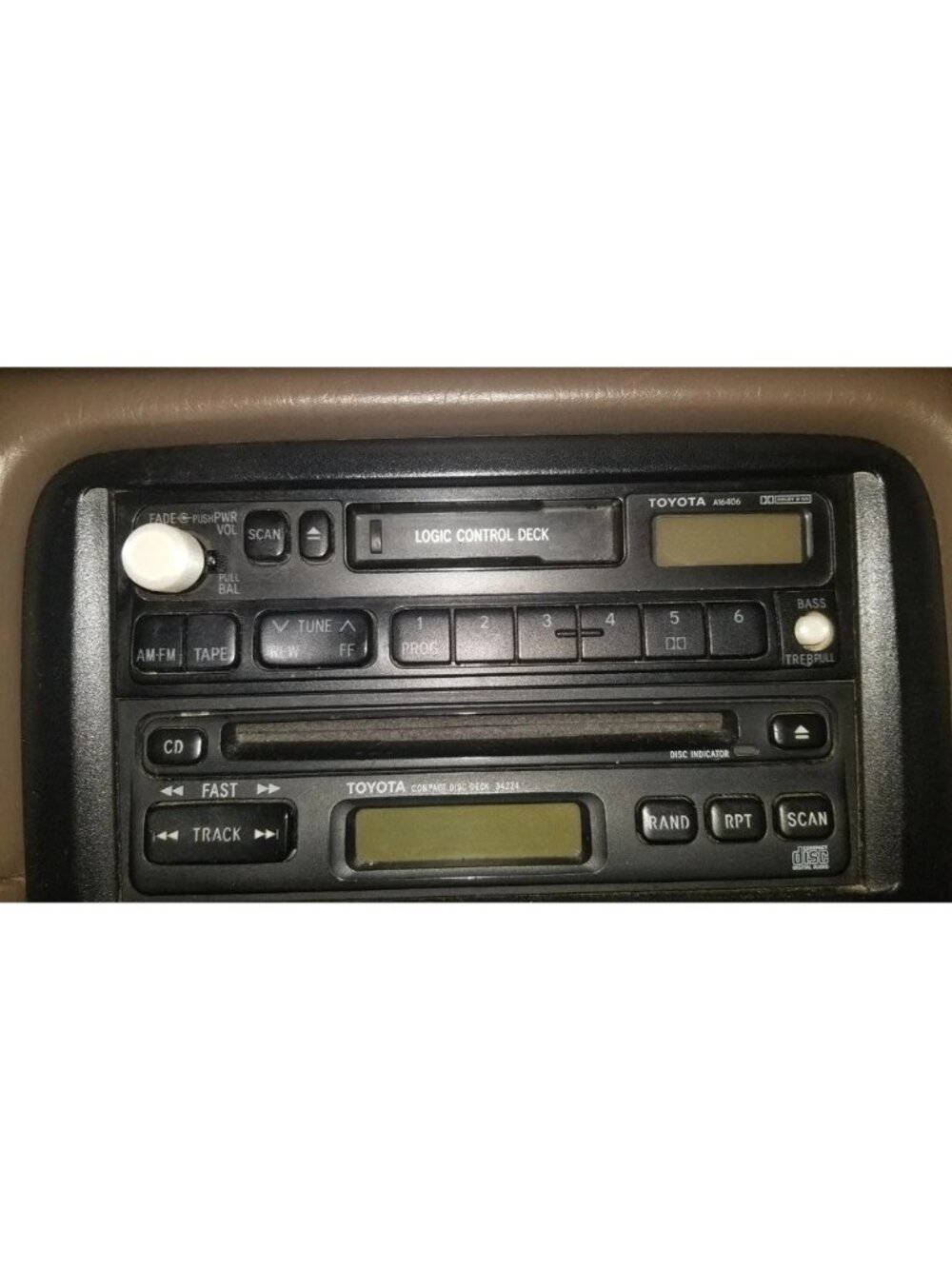 Radio Control Knobs Set for 1995 Toyota Camry Stereo Replacement - Black